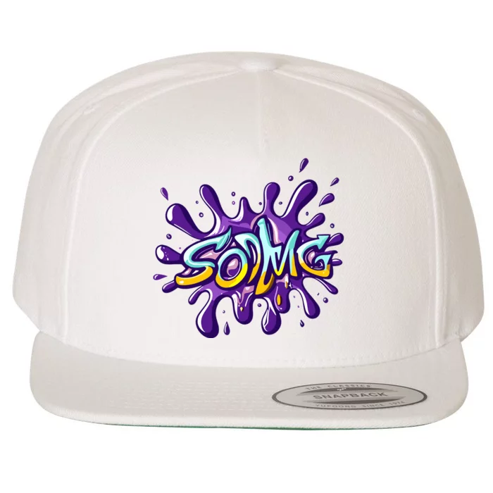 Sodmg Splash Wool Snapback Cap