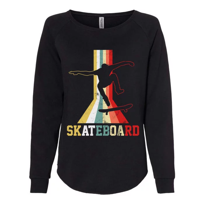 Skateboarding Skateboarder Skateboard Retro Vintage Gift Womens California Wash Sweatshirt