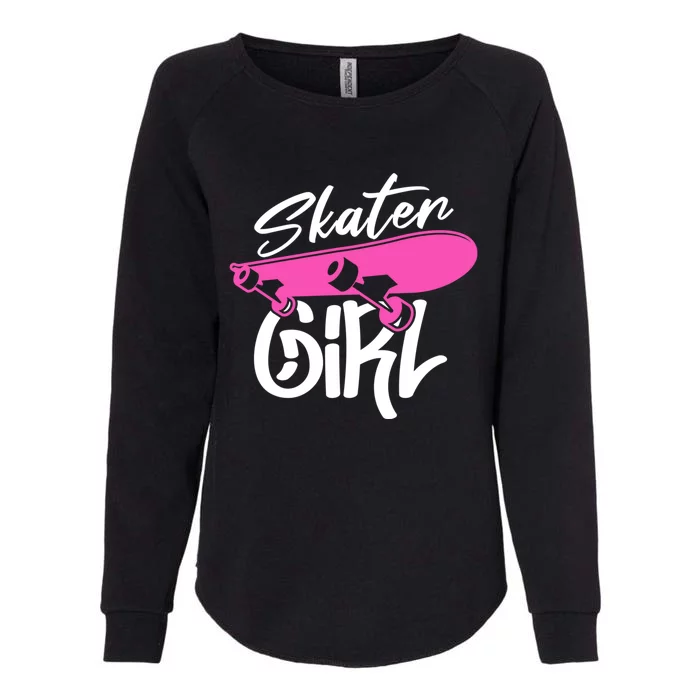 Skater Skateboard Skateboarding For Girl Womens California Wash Sweatshirt