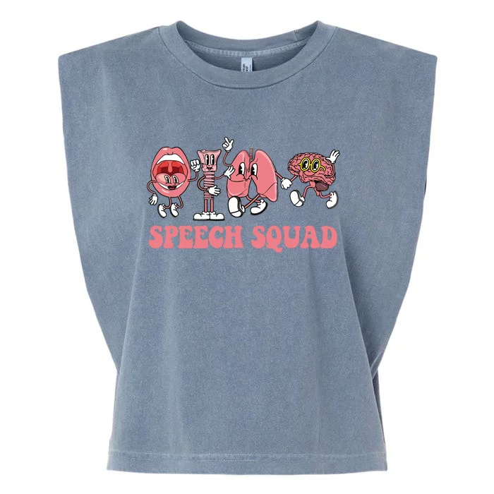 Slp Speech Squad Therapy Garment-Dyed Women's Muscle Tee