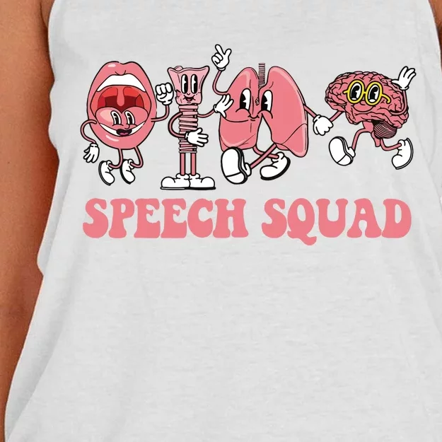 Slp Speech Squad Therapy Women's Knotted Racerback Tank