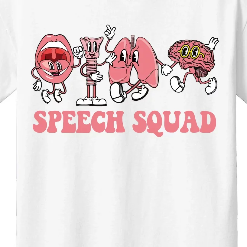 Slp Speech Squad Therapy Kids T-Shirt