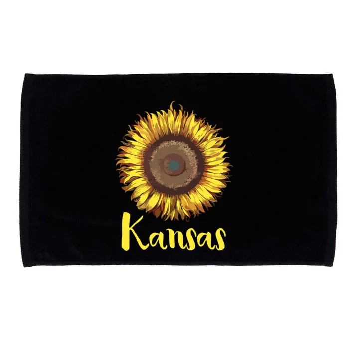 Single Sunflower State Of Kansas Flower Microfiber Hand Towel