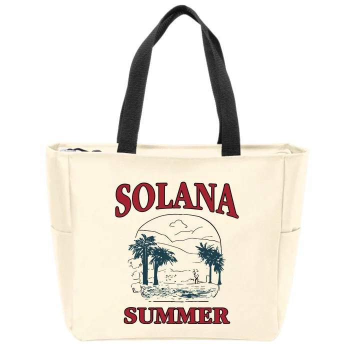 Solana Summer Zip Tote Bag