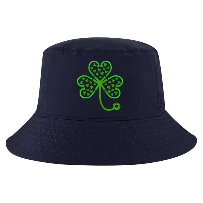 Shamrock Stethoscope Saint Patricks Day Nurse Lover Gift Cool Comfort Performance Bucket Hat