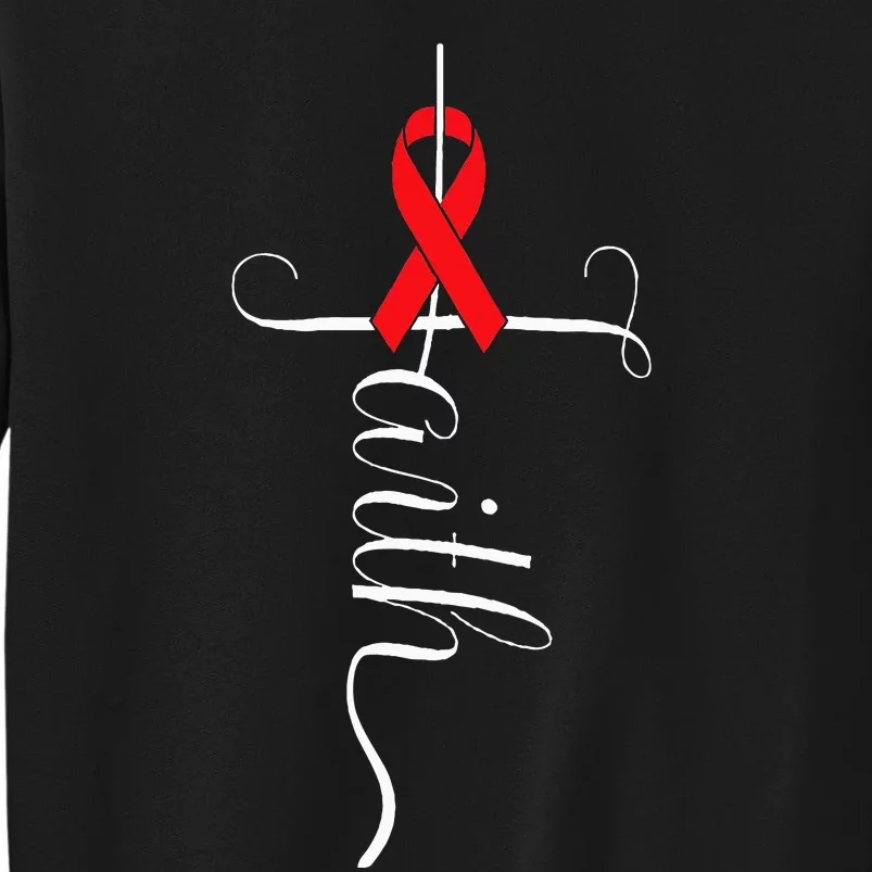 Stroke Survivor Stroke Awareness Red Ribbon Sweatshirt