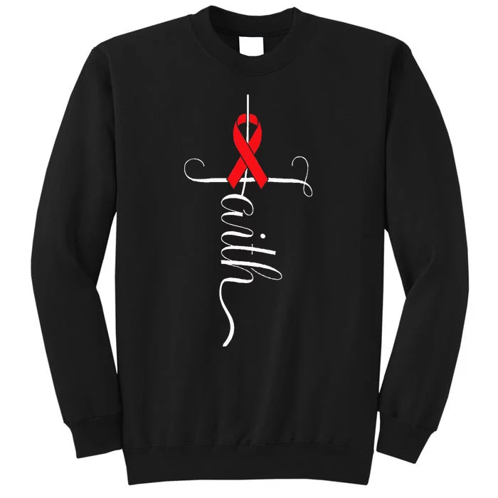 Stroke Survivor Stroke Awareness Red Ribbon Sweatshirt