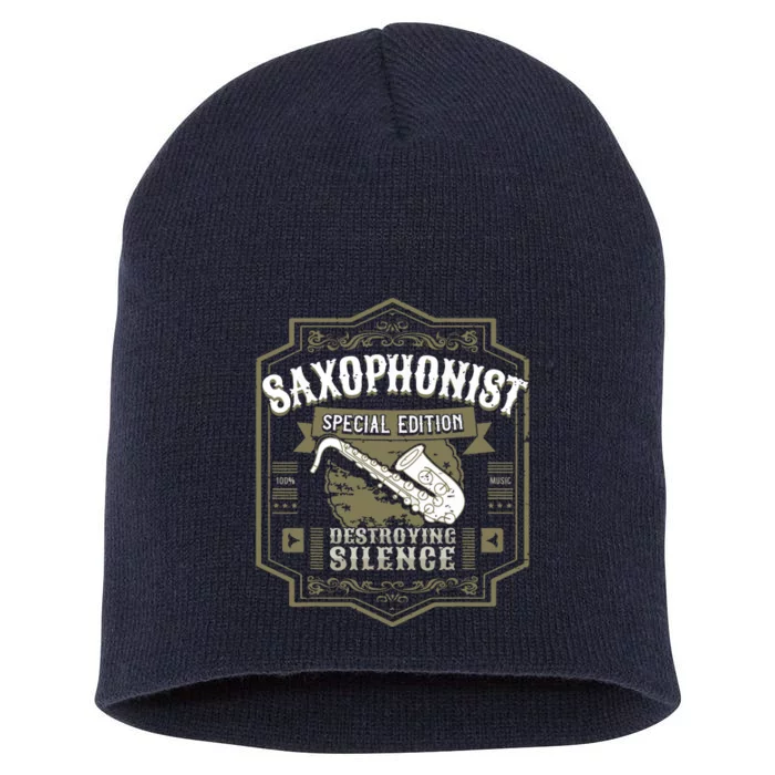 Special Saxophonist Saxist Sax I Saxophone Short Acrylic Beanie