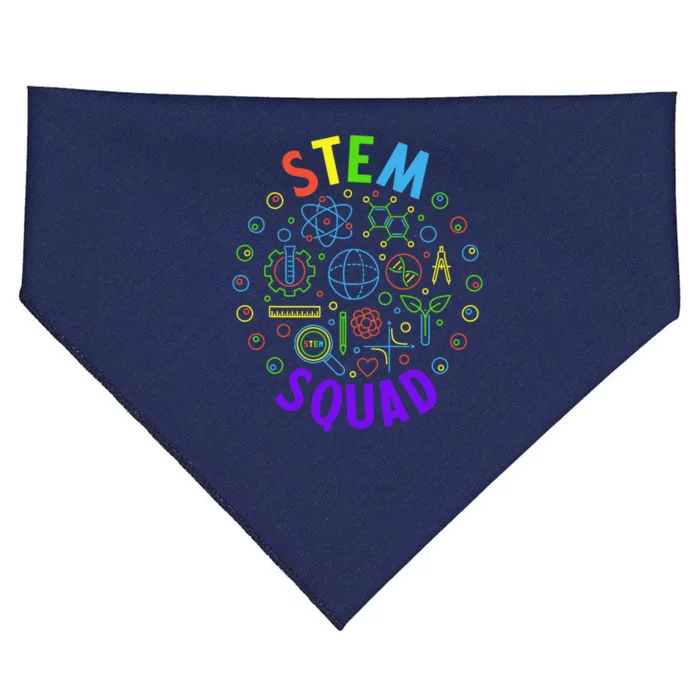 Stem Squad Science Technology Engineering And Math USA-Made Doggie Bandana