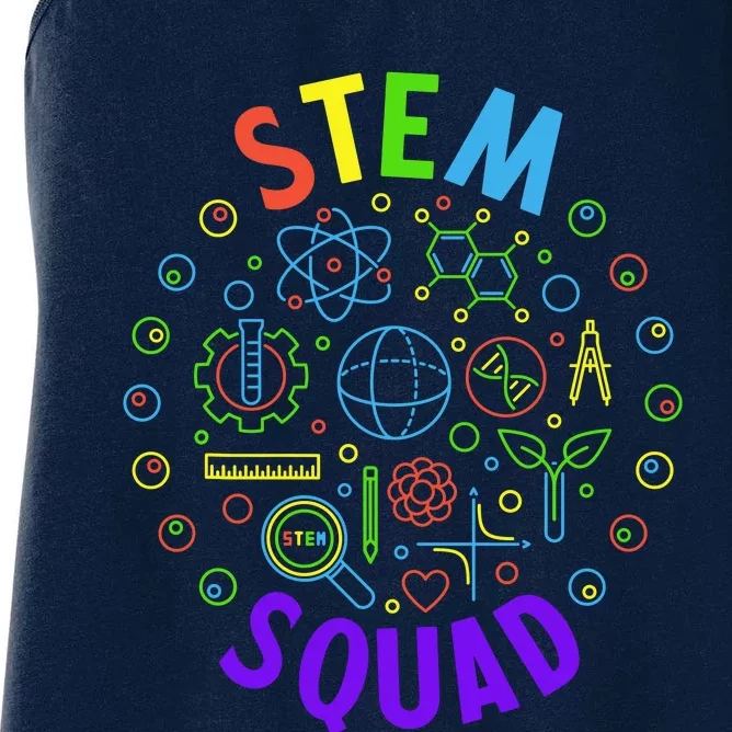 Stem Squad Science Technology Engineering And Math Women's Racerback Tank