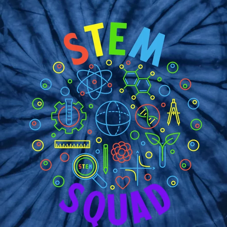 Stem Squad Science Technology Engineering And Math Tie-Dye T-Shirt