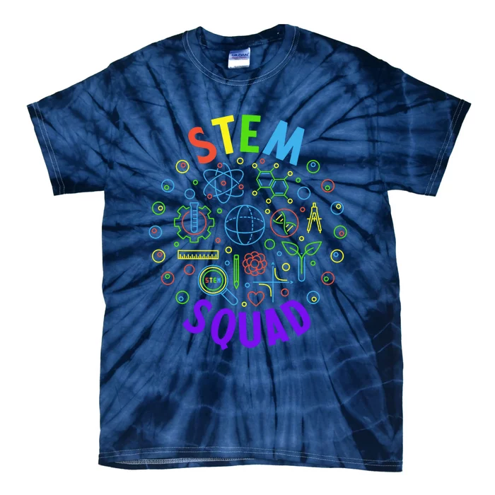 Stem Squad Science Technology Engineering And Math Tie-Dye T-Shirt