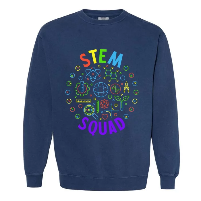 Stem Squad Science Technology Engineering And Math Garment-Dyed Sweatshirt