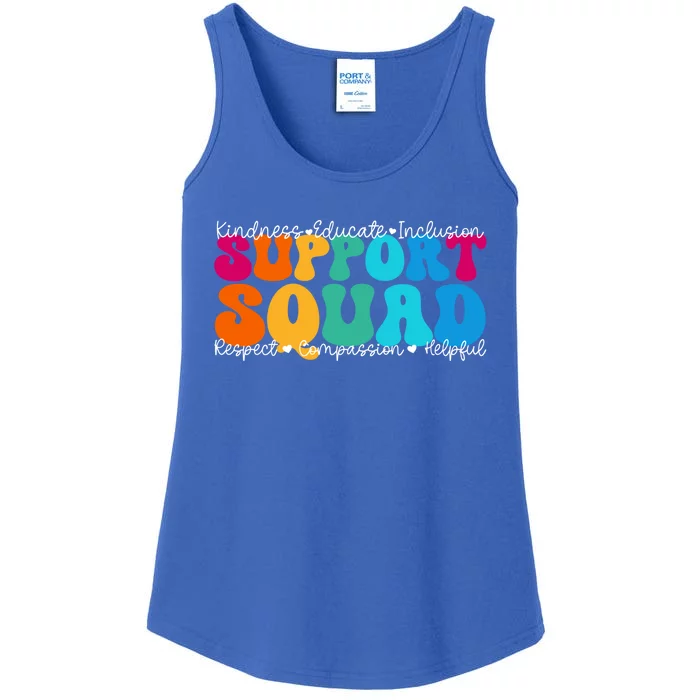 School Support Services Team Teacher Support Squad Gift Ladies Essential Tank