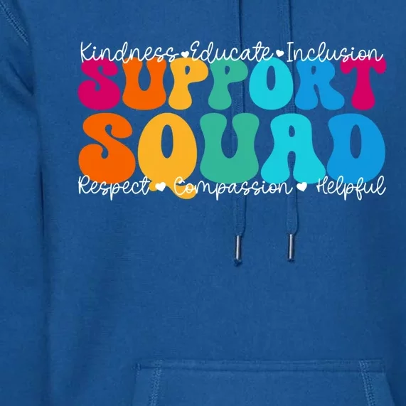 School Support Services Team Teacher Support Squad Gift Premium Hoodie