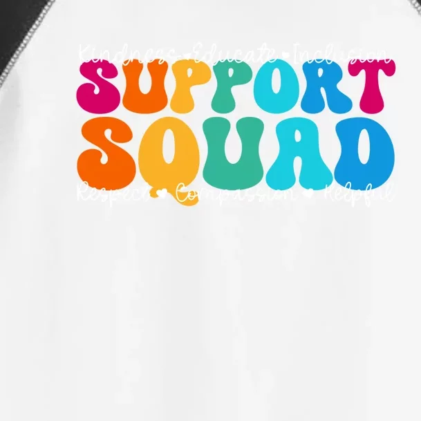 School Support Services Team Teacher Support Squad Gift Toddler Fine Jersey T-Shirt