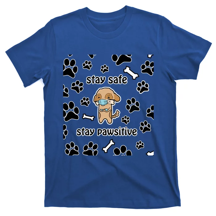 Stay Safe Stay Pawsitive Gift T-Shirt