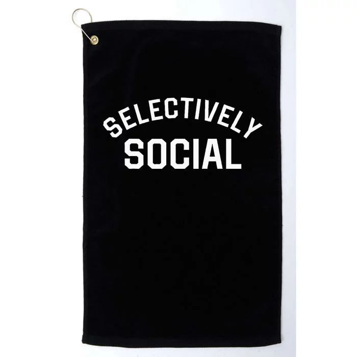 Selectively Social Platinum Collection Golf Towel