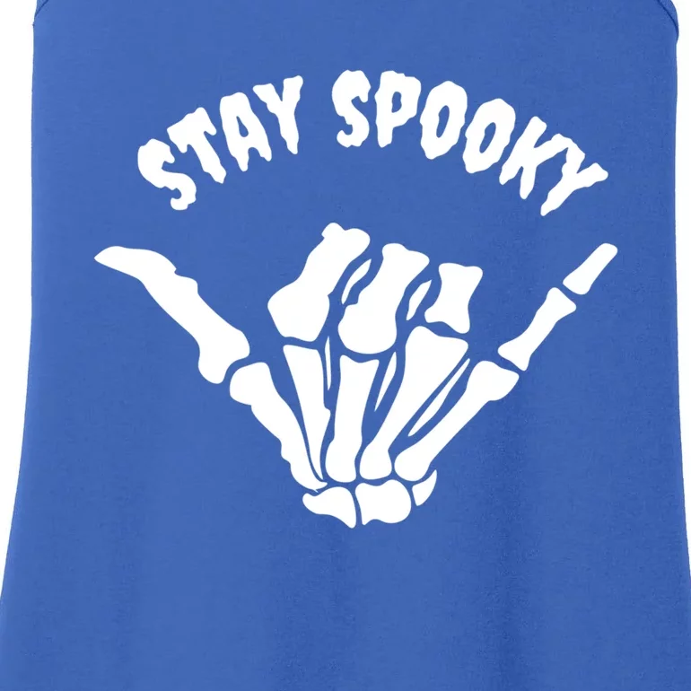 Stay Spooky Skeleton Hand Spooky Season Halloween Costume Gift Ladies Essential Tank