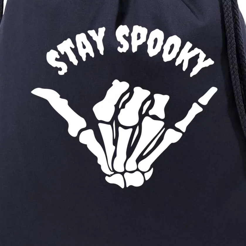 Stay Spooky Skeleton Hand Spooky Season Halloween Costume Gift Drawstring Bag