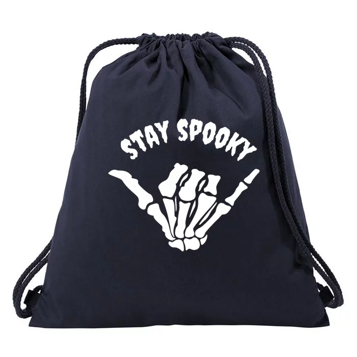 Stay Spooky Skeleton Hand Spooky Season Halloween Costume Gift Drawstring Bag