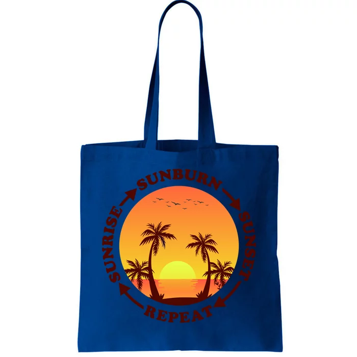 Sunrise Sunburn Sunset Repeat Gift Tote Bag