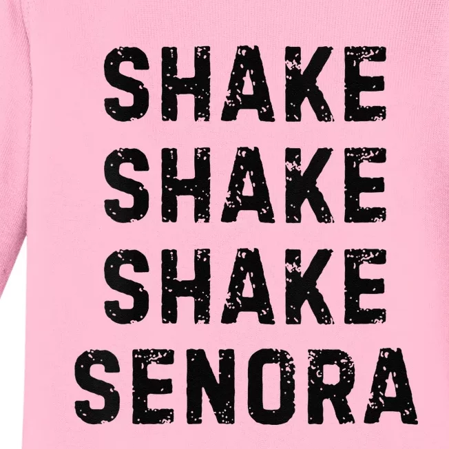 Shake Shake Shake SeñOra Senora Halloween Movie Fall Funny Baby Long Sleeve Bodysuit