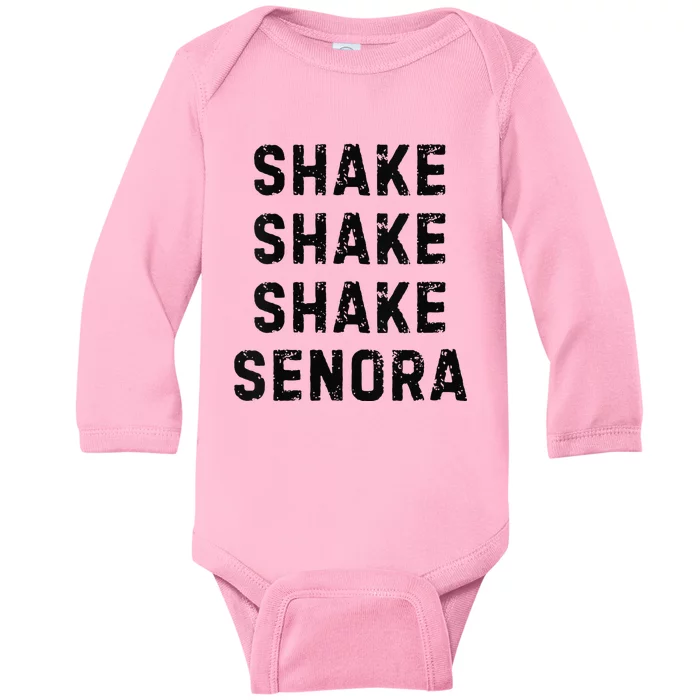 Shake Shake Shake SeñOra Senora Halloween Movie Fall Funny Baby Long Sleeve Bodysuit