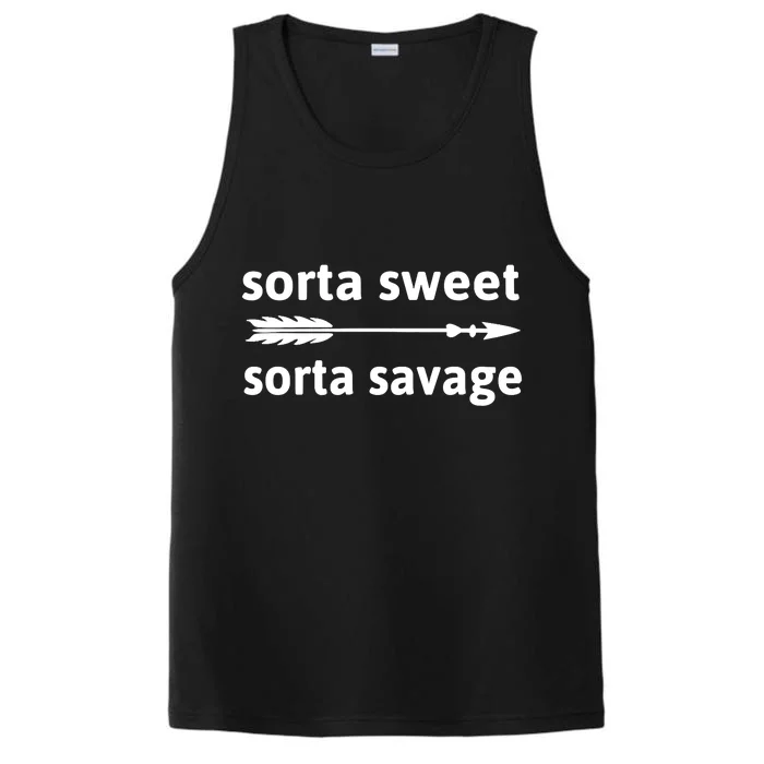 Sorta Sweet Sorta Savage Performance Tank