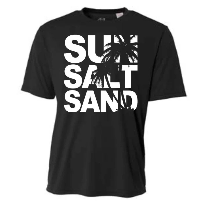 Sun Salt Sand Summer Palm Tree Cooling Performance Crew T-Shirt