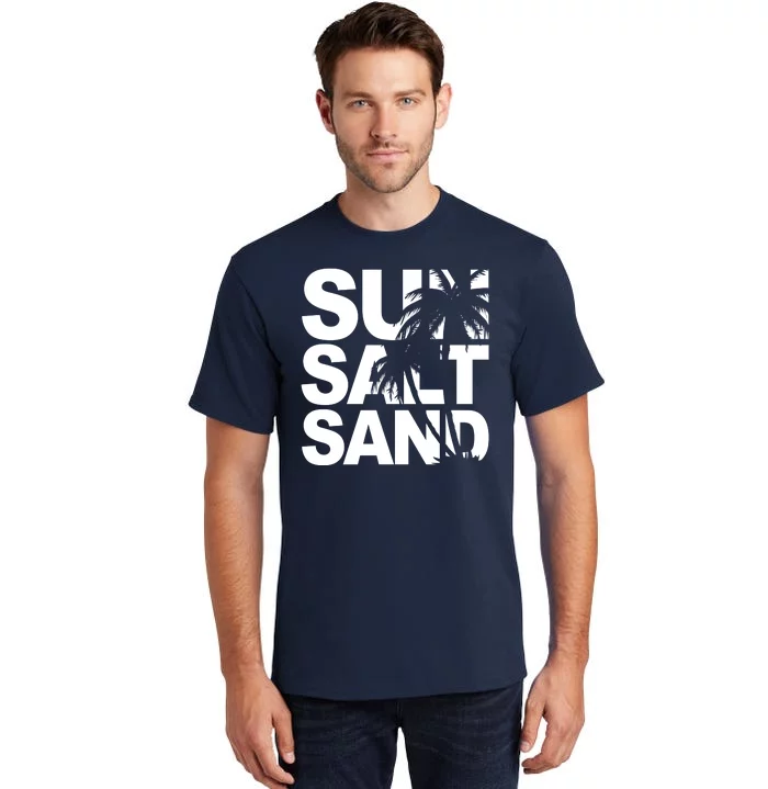 Sun Salt Sand Summer Palm Tree Tall T-Shirt