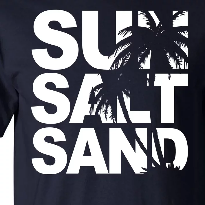 Sun Salt Sand Summer Palm Tree Tall T-Shirt