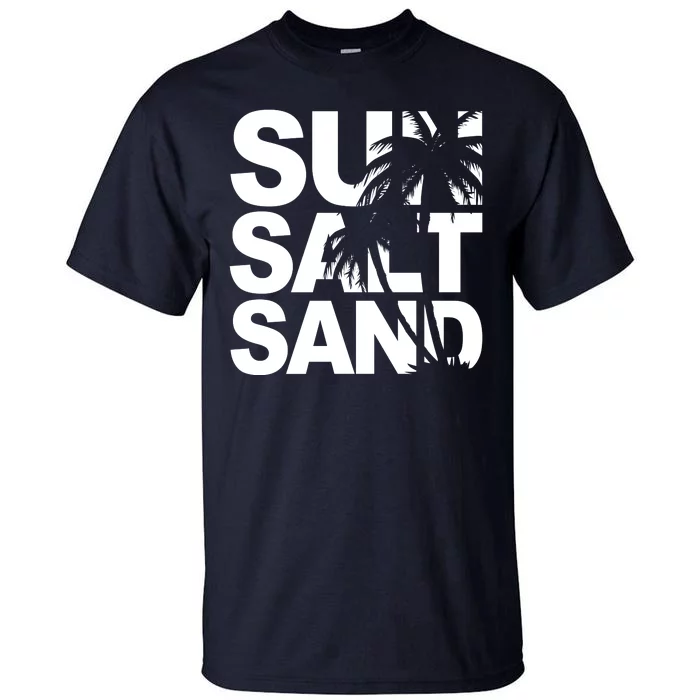 Sun Salt Sand Summer Palm Tree Tall T-Shirt