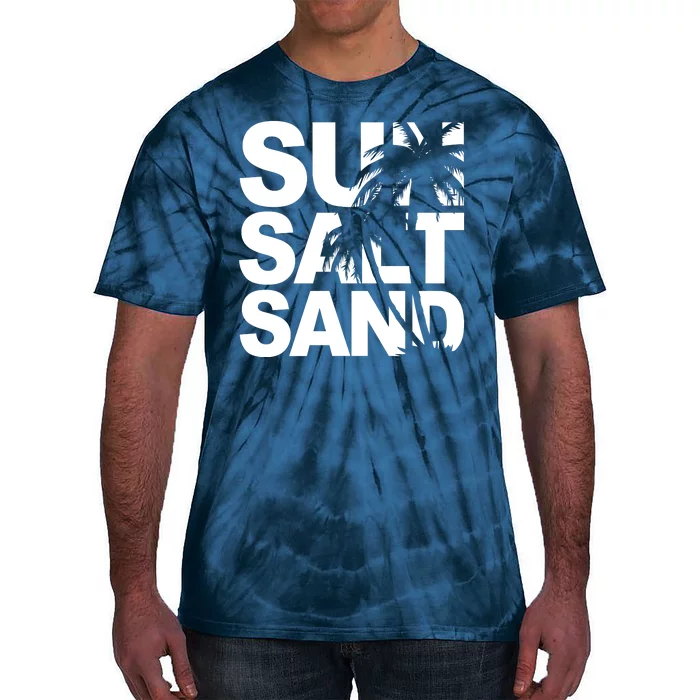 Sun Salt Sand Summer Palm Tree Tie-Dye T-Shirt