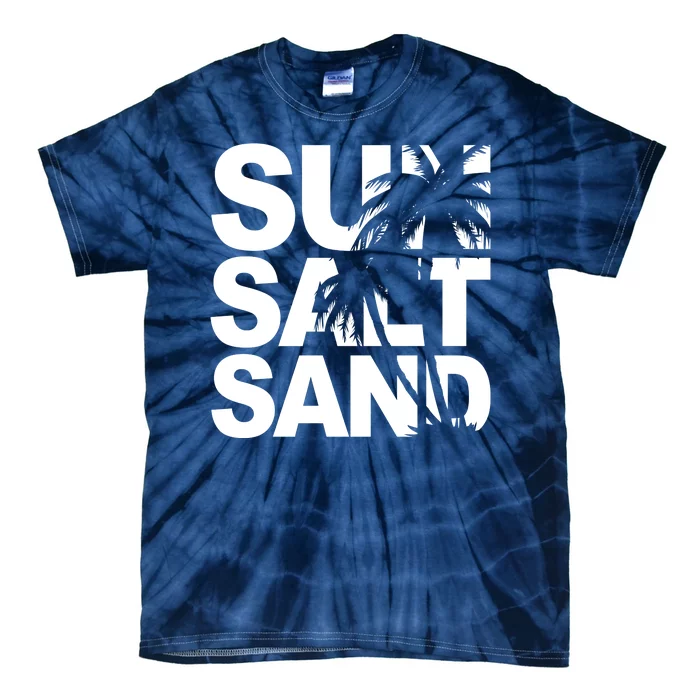 Sun Salt Sand Summer Palm Tree Tie-Dye T-Shirt