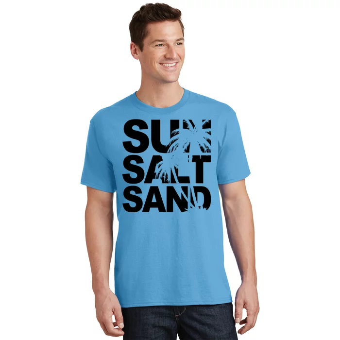 Sun Salt Sand Summer Palm Tree T-Shirt