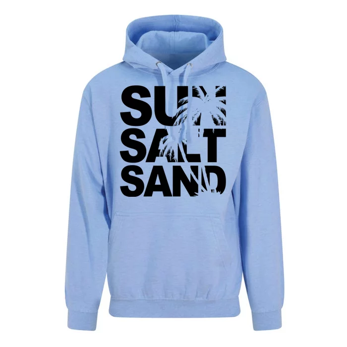 Sun Salt Sand Summer Palm Tree Unisex Surf Hoodie