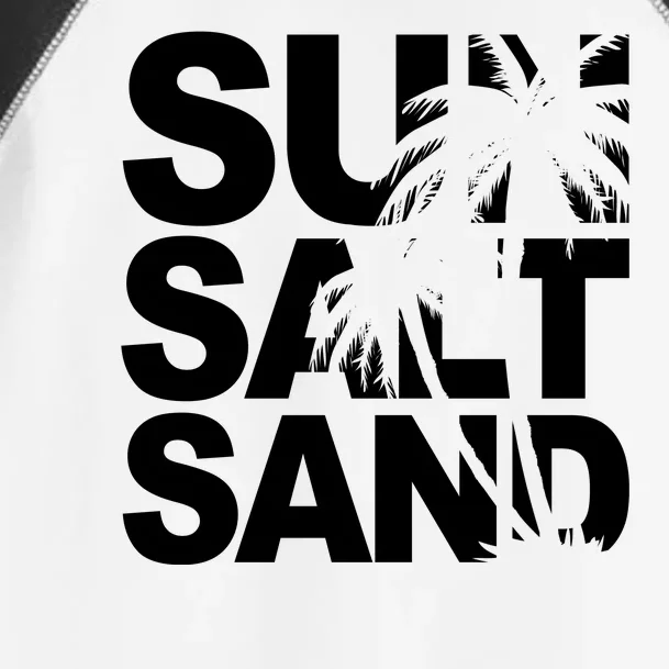 Sun Salt Sand Summer Palm Tree Toddler Fine Jersey T-Shirt