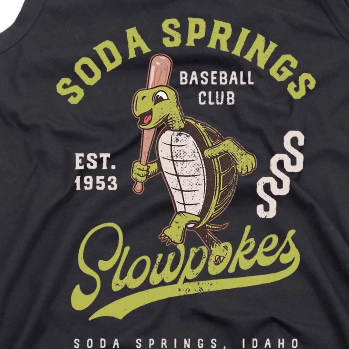 Soda Springs Slowpokes Retro Minor League Baseball Team Tank Top