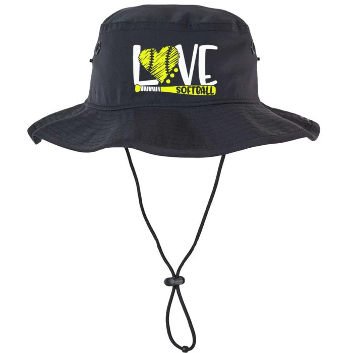 Softball Saying Legacy Cool Fit Booney Bucket Hat