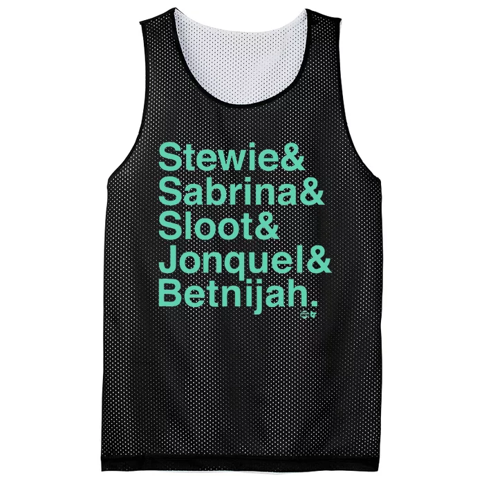 Stewie & Sabrina & Sloot & Jonquel & Betnijah Mesh Reversible Basketball Jersey Tank