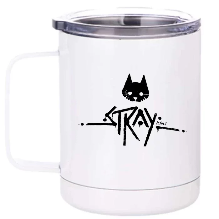 Stray Shirt Stray Video Game Shirt Cat Adventure Front & Back 12oz Stainless Steel Tumbler Cup