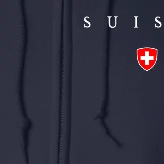 Switzerland Suisse Full Zip Hoodie