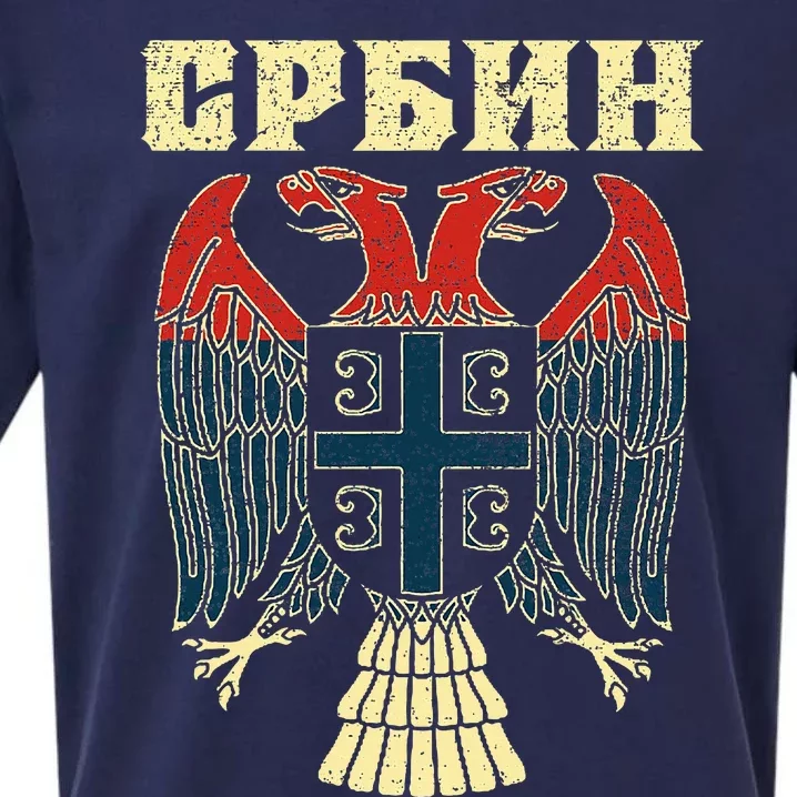 Serbia Srbija Serbian Serbian Eagle Flag Cccc Cyrillic Sueded Cloud Jersey T-Shirt