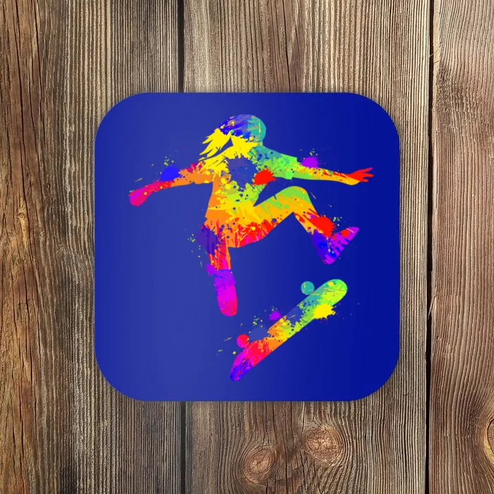 Skateboarder Skater Skateboard Skateboarding Great Gift Coaster