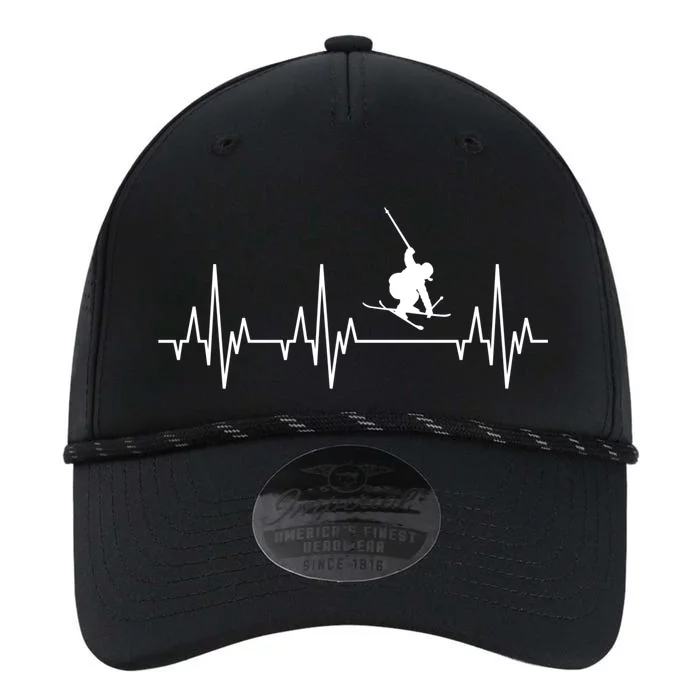 Skiing Skiing Skiing Skiers Winter Sports Heartbeat Meaningful Gift Performance The Dyno Cap