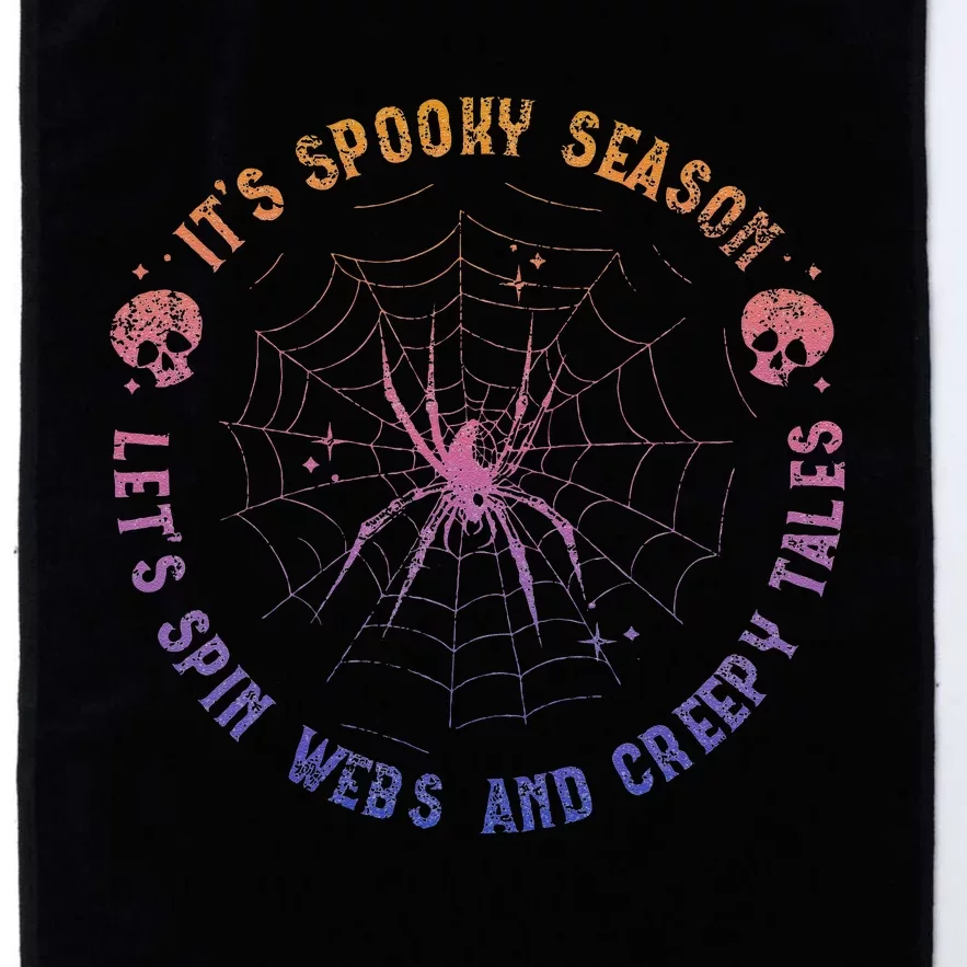 Spooky Season Spin Webs Creepy Tales Halloween Spider Lover Platinum Collection Golf Towel