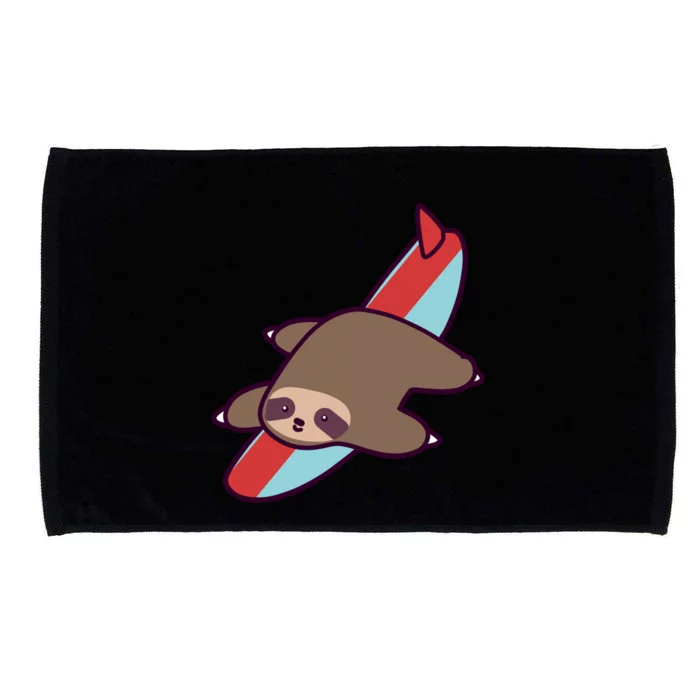 Surfing Sloth Microfiber Hand Towel