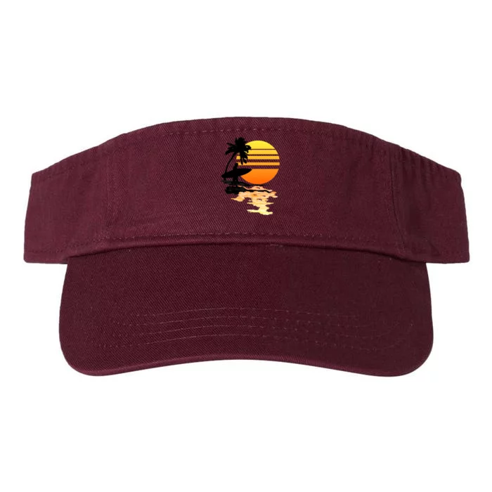 Surfing Sunrise Valucap Bio-Washed Visor