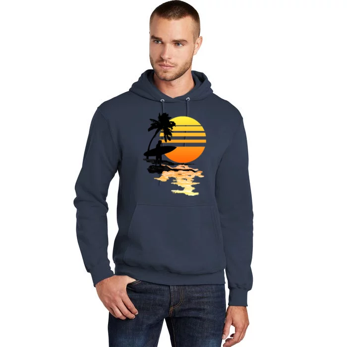 Surfing Sunrise Tall Hoodie